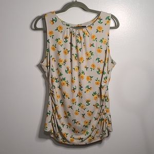 Floral Rouched Blouse